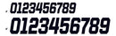 6" Race Number Stickers - Black