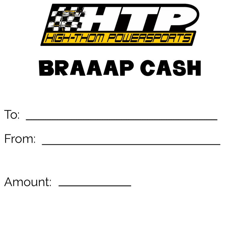 BRAAAP CASH GIFT CERTIFICATE