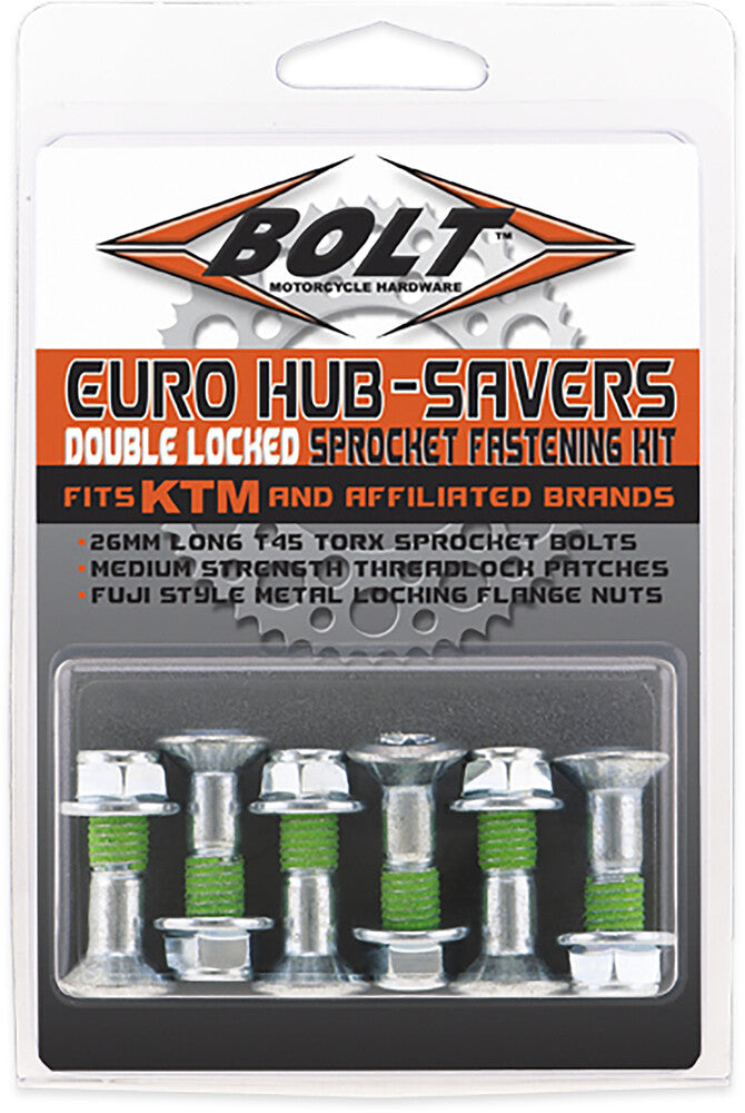 Euro Style Hub Savers Double Locked Sprocket Fastening Kit