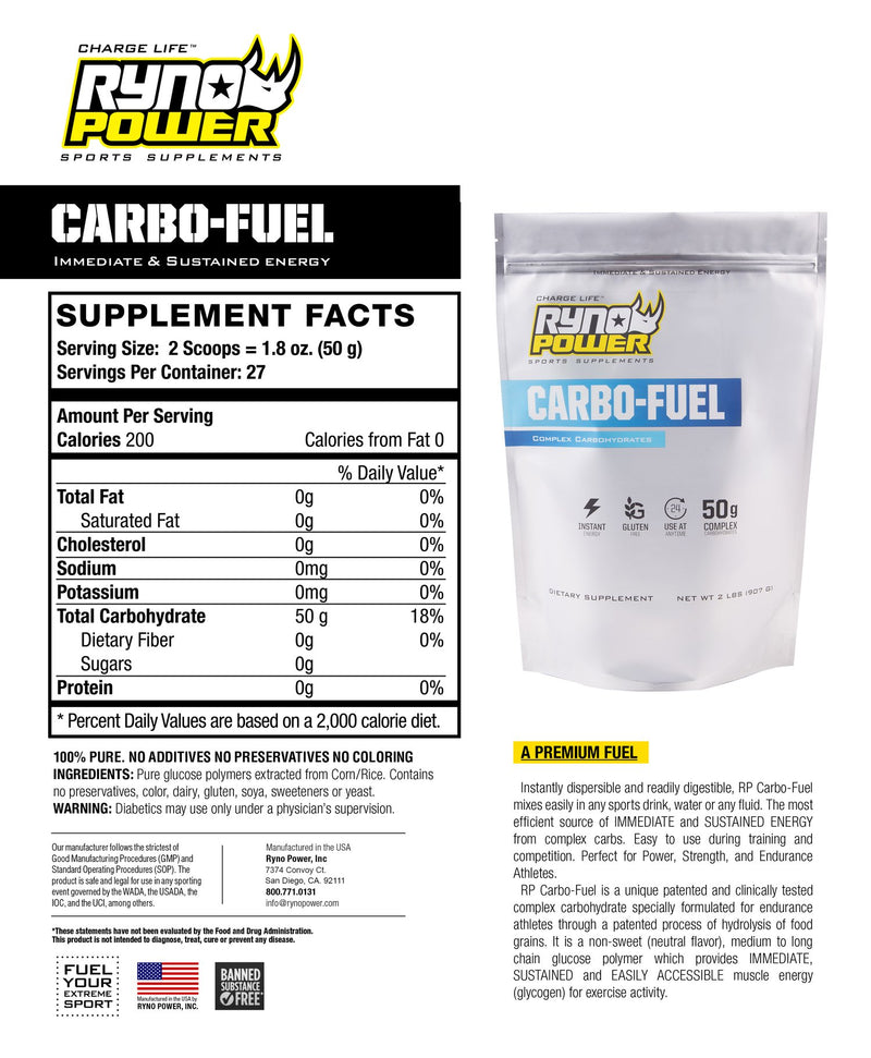 Carbo-Fuel Stimulant-Free Drink Mix - Single Serving